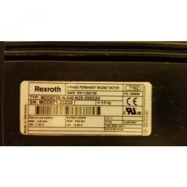 Rexroth Latvia  3-Phase Permanent Magnet Motor MDD071B-N-040-N2S-095GA0 #2 image