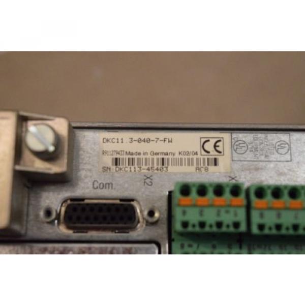 REXROTH Western Sahara  INDRAMAT DKC113-040-7-FW WITH FIRMWARE MODULE FWA-ECODR3-SMT-02VRS-MS #1 image