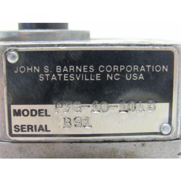 John Japan  S. Barnes PFG-10-10A3 Fixed Displacement Rotary Gear Hydraulic Pump #7 image