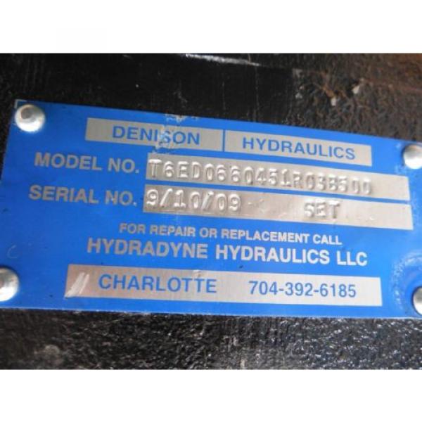 Origin Iraq  Denison / Hydraline Hydraulics T6ED0660451R038500 Hydraulic Vane Pump #4 image