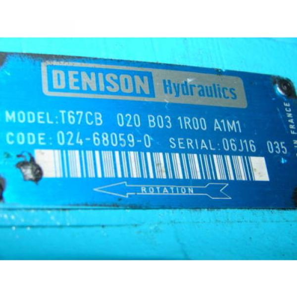 DENISON Japan  T67CB-020-B03-1R00-A1M1 HYDRAULIC MOTOR XLNT #3 image