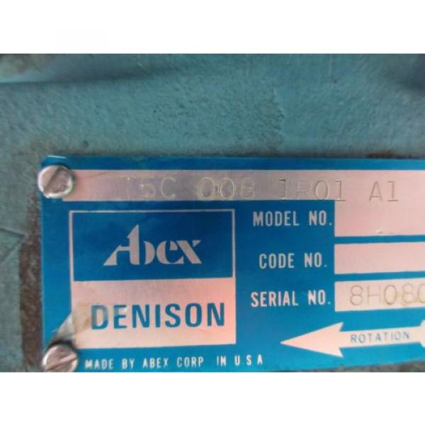 ABEX Equatorial Guinea  DENISON MOTOR T5C 008 1R01 A1 934-48566  T5C0081R01A1 HYDRAULIC PUMP #7 image