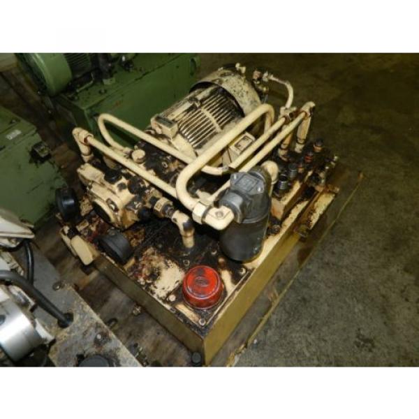 Nachi 3 HP Oil Hydraulic Unit, Nachi Variable Vane Pump VDR-11B-1A2-1A2-22, Used #2 image