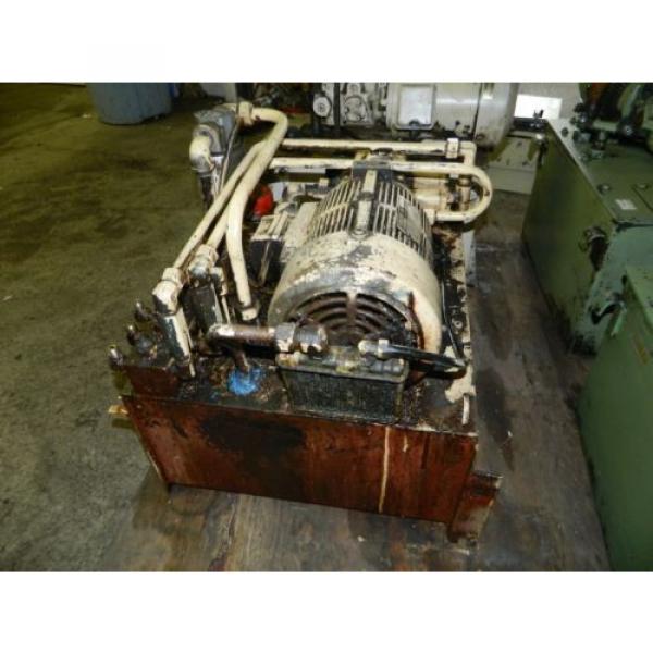Nachi 3 HP Oil Hydraulic Unit, Nachi Variable Vane Pump VDR-11B-1A2-1A2-22, Used #6 image