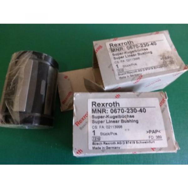 1 Lot of 2 Rexroth MNR0670-230-40 Supper Linear Bushings #1 image