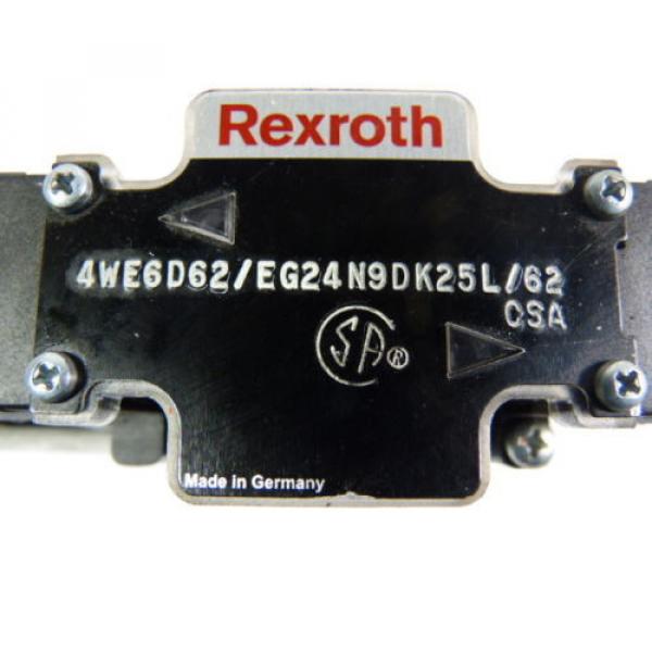 Rexroth 4WE6D62/EG24N9DK25L/62 Solenoid Valve 5100psi 24VDC 125A  WOW #4 image