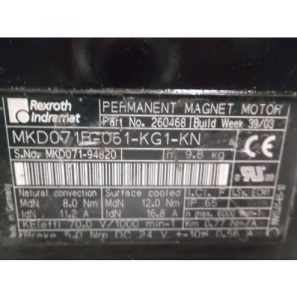 REXROTH Kenya  MKD071B-061-KG1-KN SERVO MOTOR Origin IN BOX #2 image