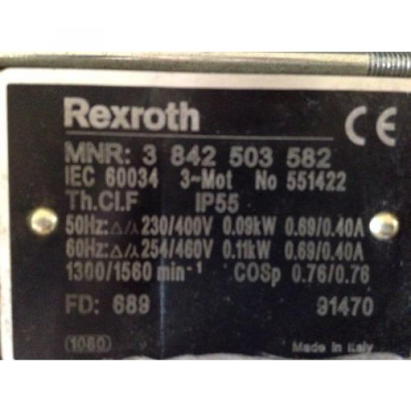 Rexroth Guyana  MNR 3 842 503 582 Motor amp; Rexroth Winkelgetriebe GS 13 -1  i=20 #6 image