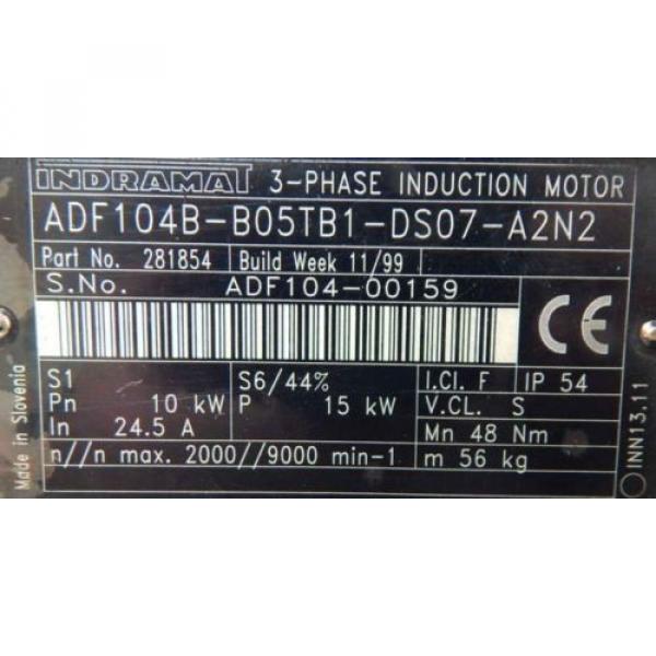 REXROTH India  Indramat Servomotor ADF 104B-B05TB1-DS07-A2N2``used`` #3 image