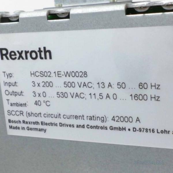 Rexroth Korea-South  IndraDrive C Umrichter HCS021E-W0028-A-03-NNNN GEB #2 image