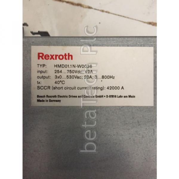 HMD-011 Croatia  N-W0036 Bosch Rexroth Inverter Drive Dual Axis IndraDrive M #2 image