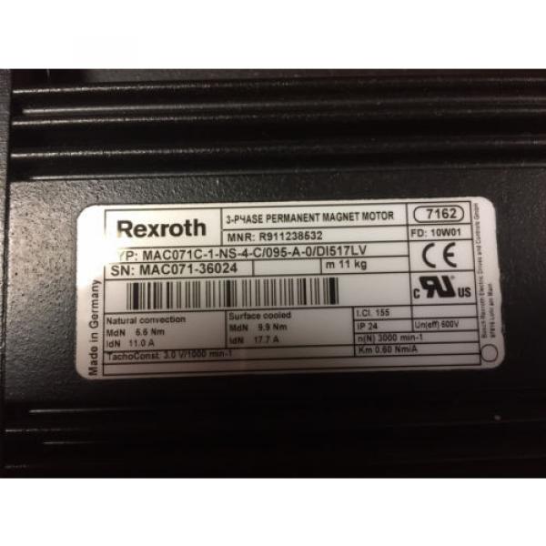 Moteur Germany  Rexroth Indramat MAC071C-1-NS-4-C/095-A-0/DI517L | Permanent Magnet MOTOR #2 image
