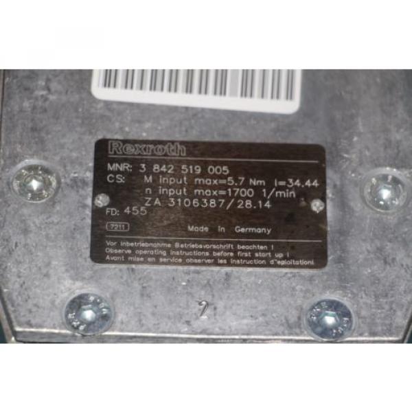 Bosch/Rexroth Chile  3-842-519-005 Gear Box For Conveyor Drive 3842519005 origin #4 image