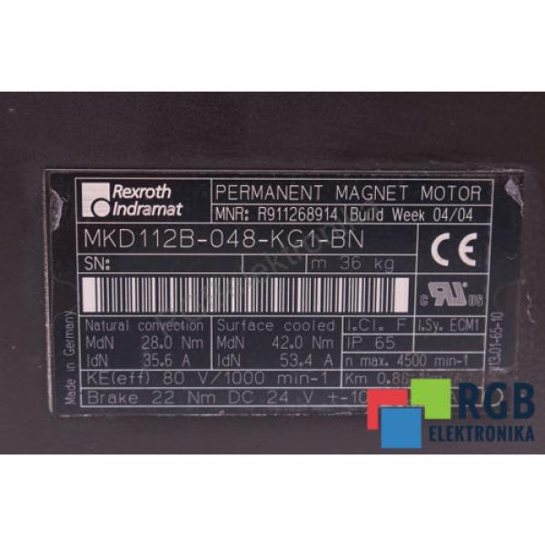 ROTOR Christmas Island  FOR MOTOR MKD112B-048-KG1-BN 356A 4500MIN-1 REXROTH INDRAMAT ID20032 #3 image