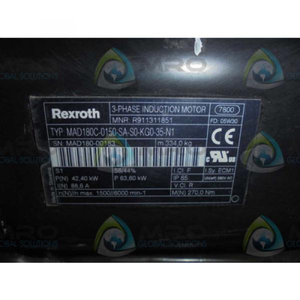 REXROTH Chile  MAD180C-0150-SA-S0-KG0-35-N1 3-PHASE INDUCTION MOTOR Origin IN BOX #1 image