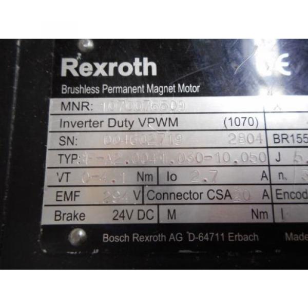 Rexroth Iran  1070076509 Motor Typ SF-A20041030-10050 27A 3000RPM QN1325 Encoder #3 image