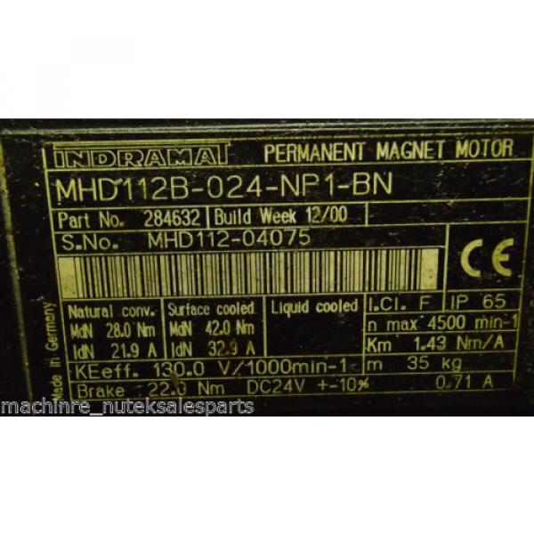 Indramat Korea-South  Rexroth Permanent Magnet Motor MHD112B-024-NP1-BN _ MHD112B024NP1BN #4 image