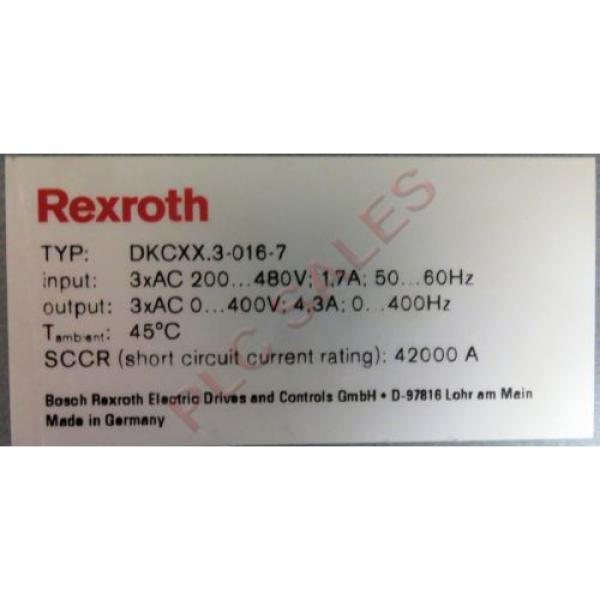 BOSCH Cameroon  REXROTH DKCXX3-016-7  |  Servo Drive Controller with DeviceNet #3 image