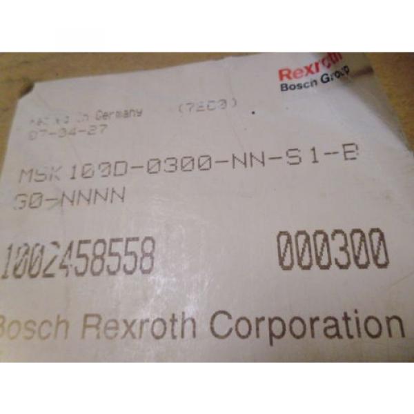 REXROTH Jamaica  MSK100D-0300-NN-S1-BG0-NNNN 3-PHASE MOTOR Origin IN BOX #2 image