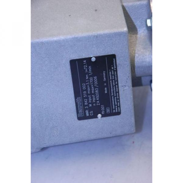 Bosch Dominican Republic  Rexroth 48Y6BFPP 3-Phase Drive Motor w/ 3-842-519-002 Gearbox #2 image