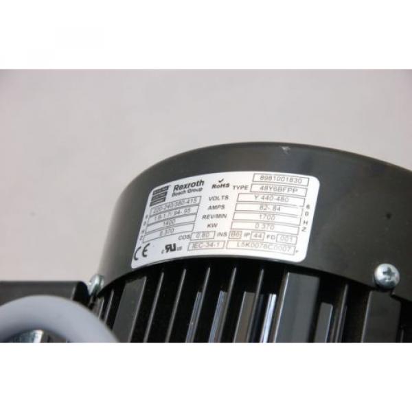 Bosch Dominican Republic  Rexroth 48Y6BFPP 3-Phase Drive Motor w/ 3-842-519-002 Gearbox #3 image