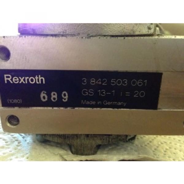 Rexroth Great Britain (UK)  MNR 3 842 503 582 Motor amp; Rexroth Winkelgetriebe GS 13 -1  i=20 #3 image
