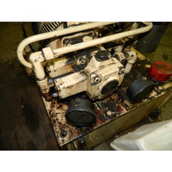 Nachi 3 HP Oil Hydraulic Unit, Nachi Variable Vane Pump VDR-11B-1A2-1A2-22, Used #3 image
