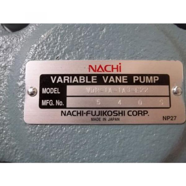 NACHI-FUJIKOSHI CORP VDR-1A-1A3-E22 VARIABLE VANE PUMP Origin IN BOX #5 image