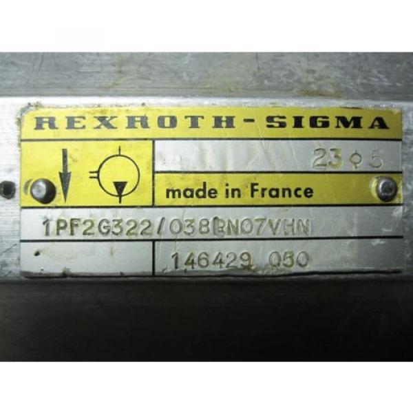 Origin Dominica  REXROTH SIGMA GEAR pumps # 1PF2G322/038LN07VHN #2 image